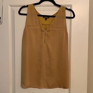 Express Sleeveless Yellow Tank Medium